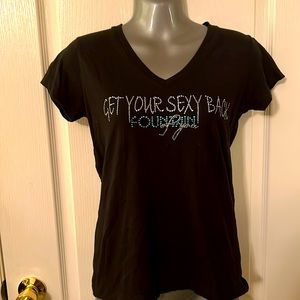 Womans short sleeve get your sexy back t shirt